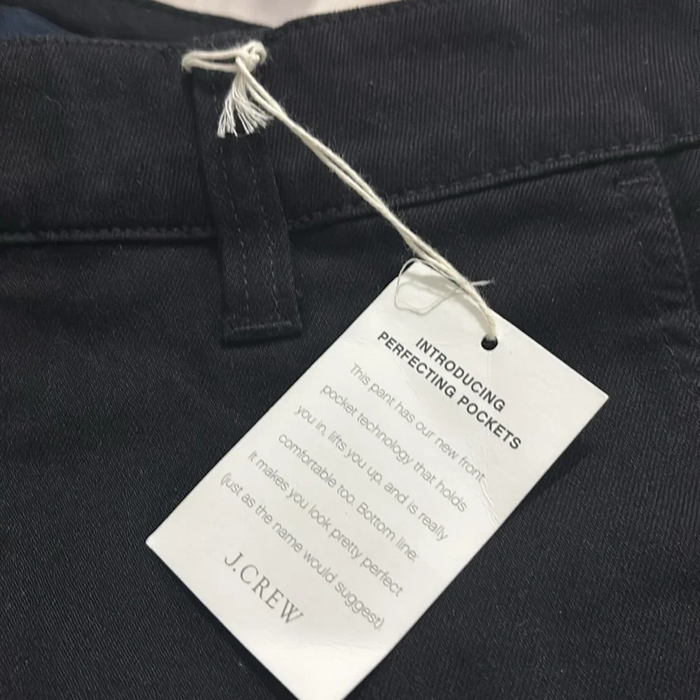 J. Crew‎ Wide-Leg High Waist Denim Black Jeana All Day Stretch Size 31  NWT